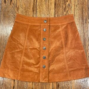 Madewell Skirt Snap Front Size 0